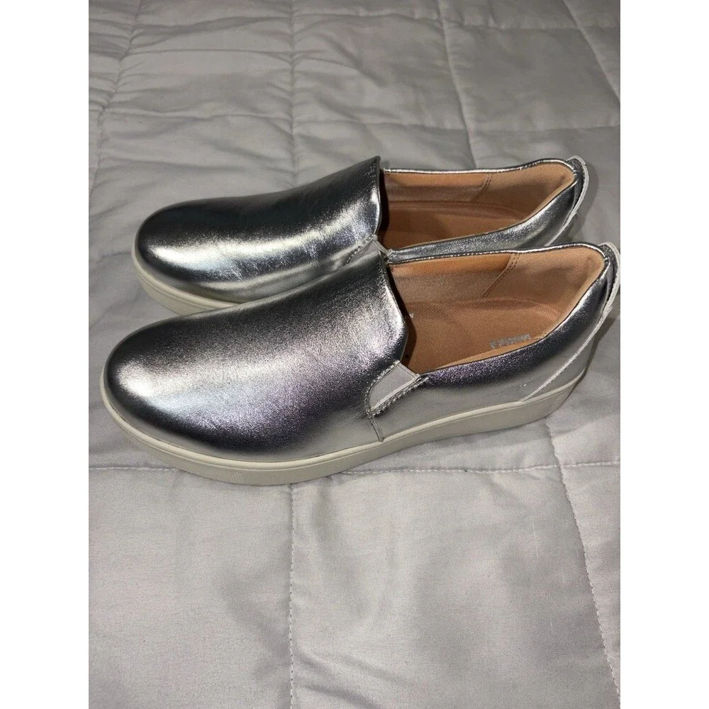 New Fitflop Rally Slip-On Platform Skate Sneakers Sz 6